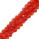 Top Facet kralen disc 3x2mm - Fiery red-pearl shine coating